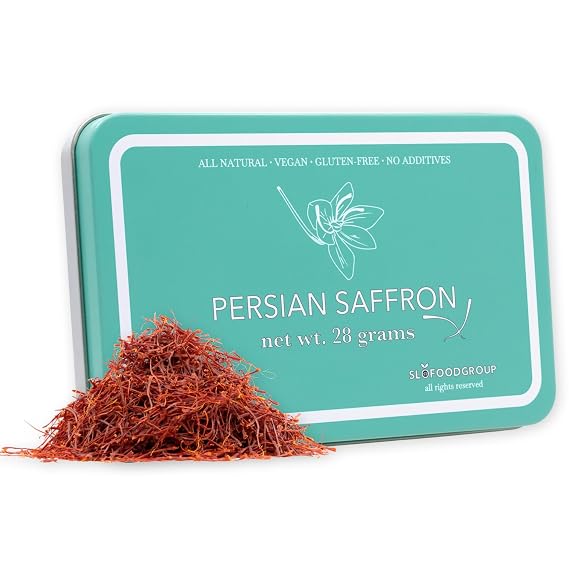 Persian Saffron Spice from Afghanistan by Slofoodgroup, Premium Quality Saffron Threads, All Red Saffron filaments for cooking, tea, Baking and More, Grade 1 Quality 28 Grams