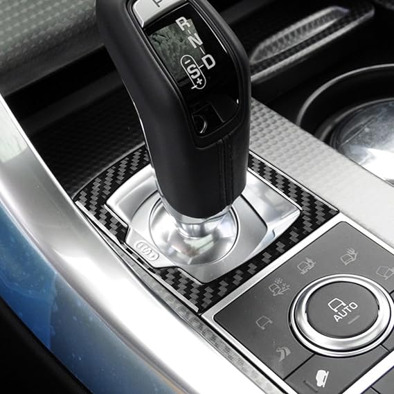 Car Accessories Gear Lever Compatible with Range Rover Sport 2014 2015 2016 2017 Left Driving Car Carbon Fiber Interior Decorative Stickers