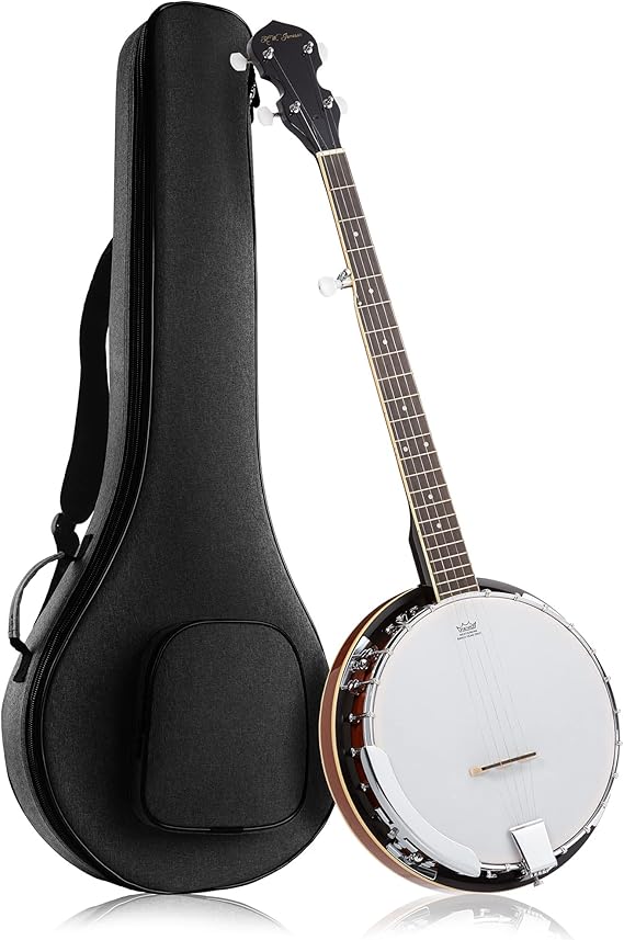 Jameson Guitars 5-String Banjo 24 Bracket with Closed Solid Back and Geared 5th Tuner