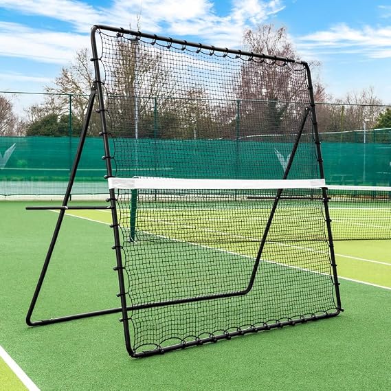 Vermont RapidFire Jumbo Tennis Rebounder Net | 9ft x 7ft | Groundstroke & Volleying Practice | Solo Tennis Trainer