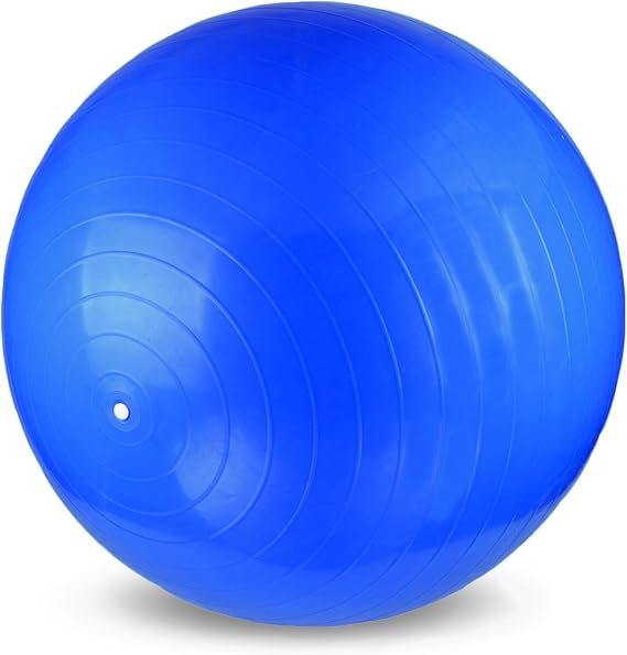 YogaAccessories Anti Burst and Slip Resistant Swiss Yoga Ball for Core, Balance and Exercise