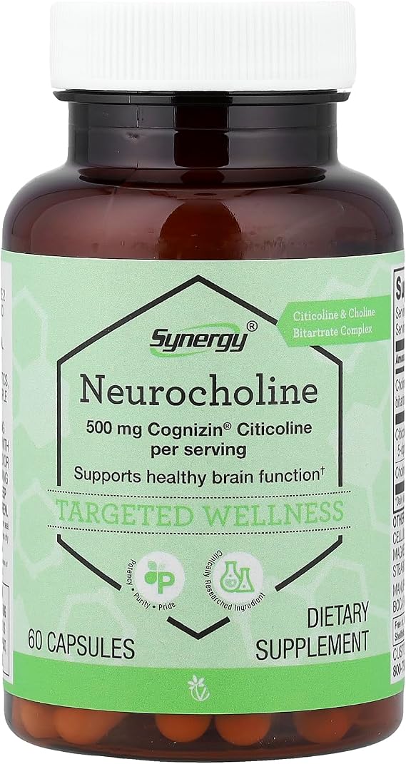 Vitacost Synergy, Neurocholine, 60 Capsules