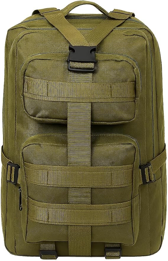 65 Lt Khaki Outdoor Backpack,Molle System, Waterproof, Multi-Eyed, Outdoor, Camping, Hunting, Daily Use, Men, Women