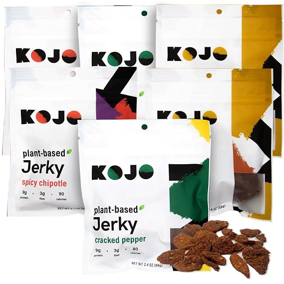Kojo - Plant-Based Jerky Variety Pack - 6 Bags (2pcs Each)
