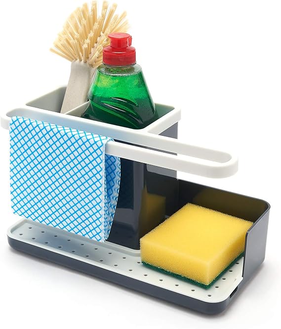 simplywire - Sink Tidy/Caddy - Dark Grey & White