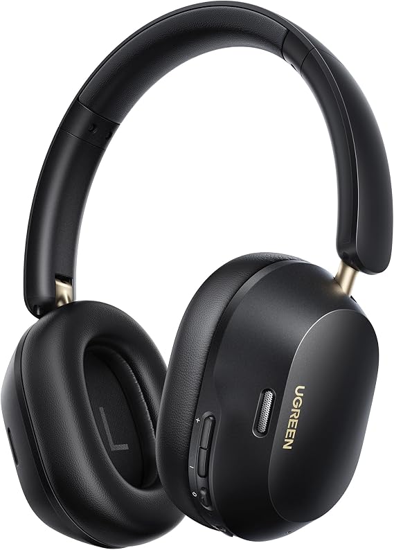 UGREEN HiTune Max5C Kulaklıklar Kablosuz, 75H Çalma Süresi, Uyarlanabilir Gürültü Engelleme, Yüksek Çözünürlüklü Ses Bluetooth 5.4 Kulak Üstü Kulaklıklar, Uygulama ile Özel EQ Çoklu Bağlantı
