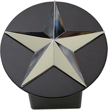Texas Lone Star 3d Chrome Emblem Trailer Metal Hitch Cover Fits 2" Receivers
