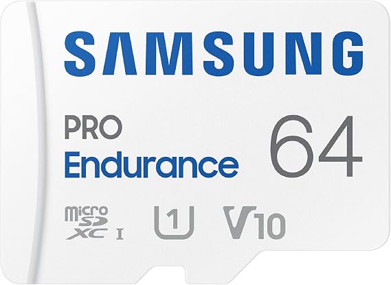 SAMSUNG PRO Endurance 64GB Micro SD Card for Recording Devices, Class 10, microSDXC, Up to