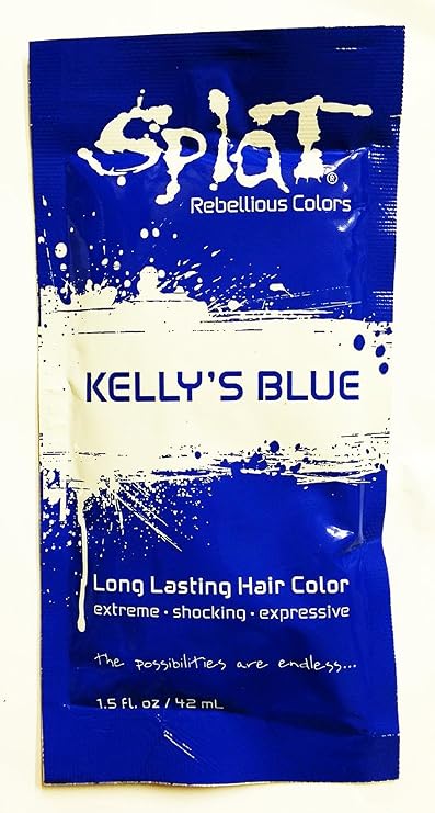 SPLAT Splat Hair Color 1.5 Oz Individual Packs Kellya?s Blue