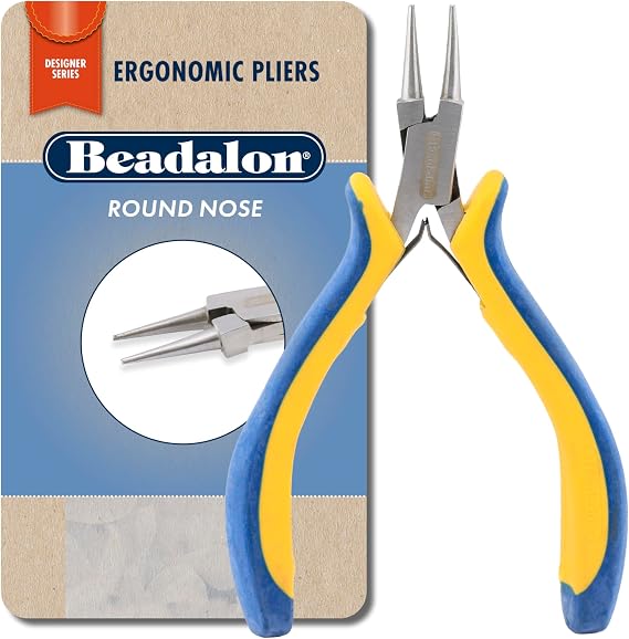 Beadalon Ergonimic Design Jewelry Pliers - 5.25" Tool, Round Nose Pliers