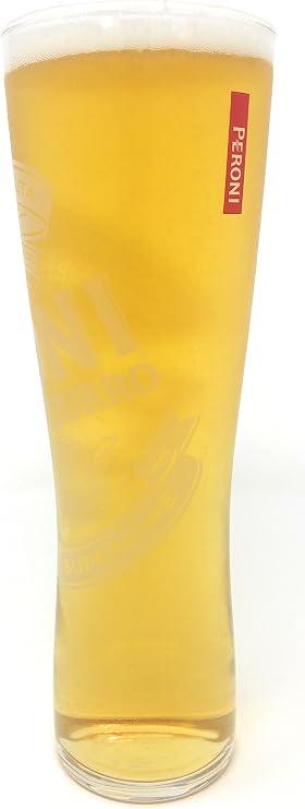 Peroni Nastro Azzurro Pint Glass Toughened and Nucleated (1 Glass)