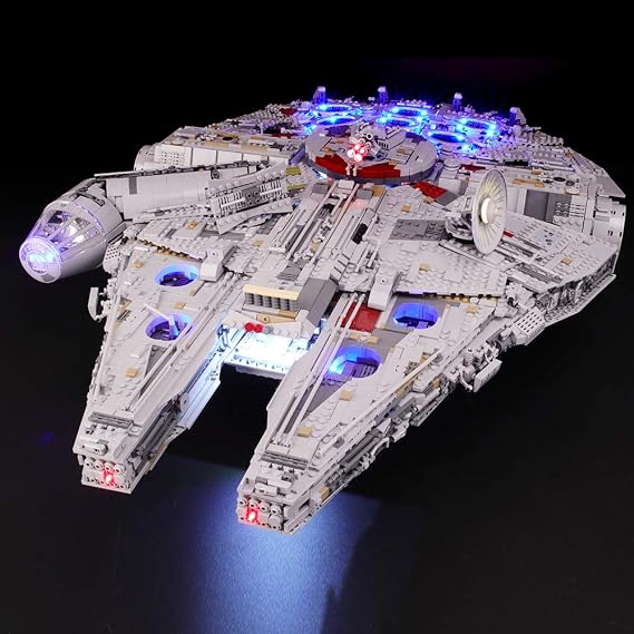 BRIKSMAX Light Kit Compatible with LEGO Ultimate Millennium Falcon 75192 | Star Wars - Movie-inspired lighting - Immersive display experience - Perfect for fans and collectors - Model not included