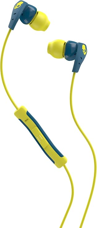 Skullcandy Method In-Ear Headphone with In-Line Mic - Teal/Acid