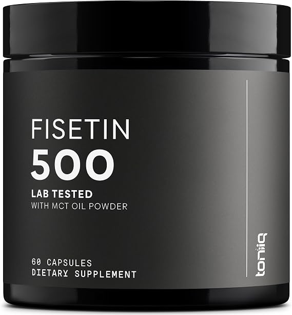 Toniiq Ultra High Purity Fisetin 500mg98%+ Highly Purified & Bioavailable