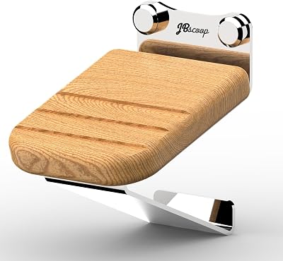 JBscoop Shower Foot Rest Wall Mounted, AquaGrip, Medium