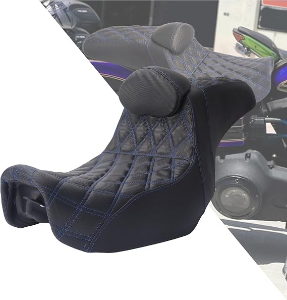 Motocycle Seat Driver & Passenger Seat Fit for Harley Dyna Wide Glide Low Rider Street Bob Fat Bob FXDF Super Glide Custom FXDC 2006-2017