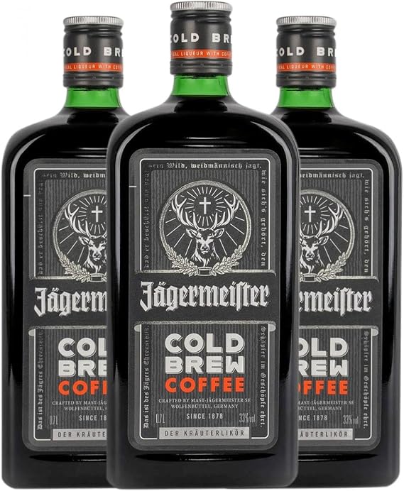 Liquors Mast Jager Meister Cold Brew Coffee 70cl (Box of 3 Bottles of 70cl)