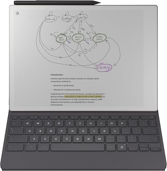 reMarkable Paper Pro Mosaic Weave Type Folio Keyboard - Basalt | Slim, Tactile, Backlit Keyboard Case for Your 11.8'' Paper Pro Tablet (Tablet Not Included)