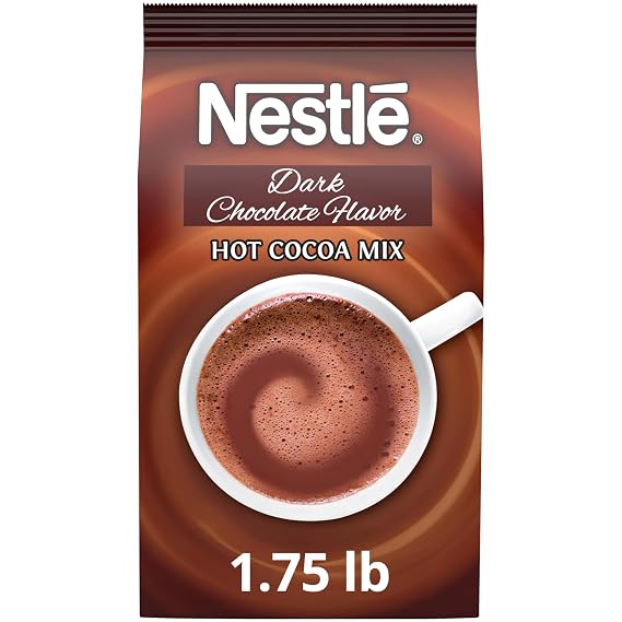 Nestle Hot Chocolate Mix, Dark Chocolate Flavor, 1.75 lb Bulk Bag