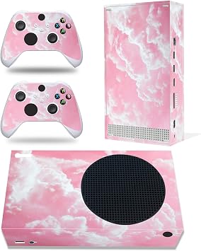 Skin Sticker Compatible with Xbox Series S Console, Protective Decal Vinyl Cover for Wireless Controller (Pink)