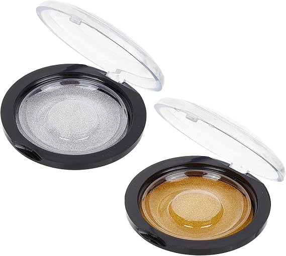 NICENEEDED 2 Pcs Portable Eyelash Cases, Eyelash Storage Box, False Eyelashes Packaging Boxes Fake Eyelash Storage Container Glitter Eyelash Makeup Cosmetic Tool for Eyelash Packing