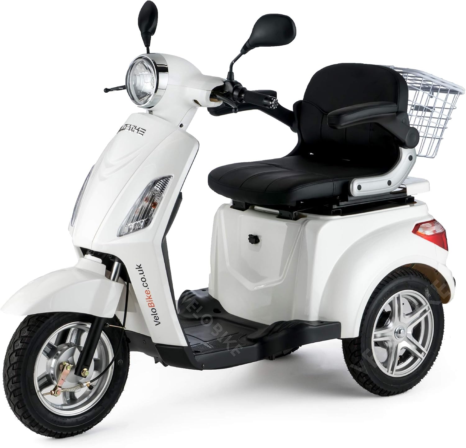 VELECO ZT15 3 Wheeled ELECTRIC MOBILITY SCOOTER 900W (White)