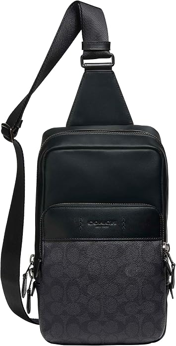 COACH Signature Gotham Pack Ji/Charcoal/Black One Size
