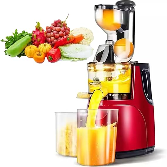 Cold Press Juicer, Premium Commercial Juicer, With Efficient Residue Separation, Easy To Clean, Ideal For Nutrient Fruit Sorbet And Vegetable Juice, For Home And Commercial Use