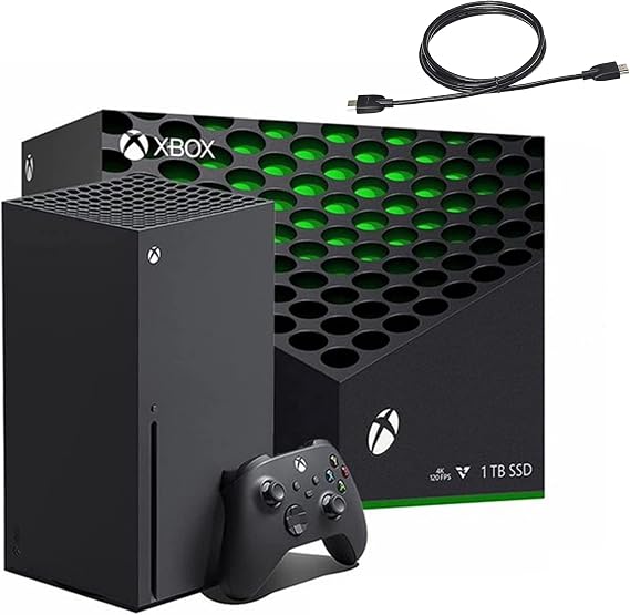 Microsoft Xbox Series X 1TB Gaming Console + 1 Xbox Wireless Controller - 16GB GDDR6 Memory, Fine-Tuned Performance, True 4K Gaming, Up to 120 FPS - HDMI_Cable