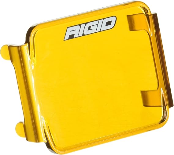 RIGID INDUSTRIES - D Series 3 Light Cover, Off Roading Light Cover, Durable Polycarbonate Plastic, Easy to Install, Snap On Cover, Light Protection, Off Roading Accessories (201933, 1 Cover, Yellow)