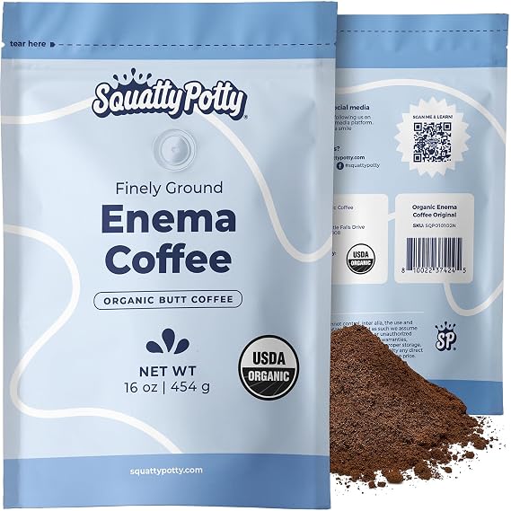 Squatty Potty Enema Coffee Organic Roasted Ground Coffee - 1 lb bag