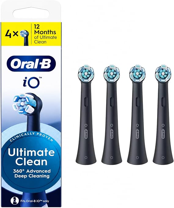 Oral-B iO Ultimate Clean toothbrush heads, black, 0.032 kg