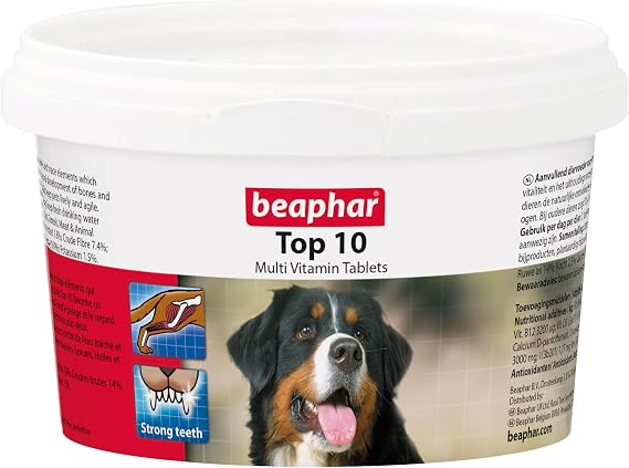 Beaphar Vitamins Dog Top 10 Vitamins 180 Tablets