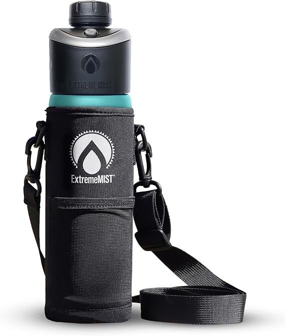 GoMist Misting & Drinking Bottle 25oz with GoMist Holder and Strap