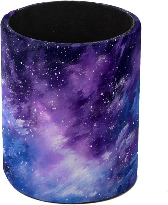 Pen Pencil Holder Cup, Mystery Starry Sky Space Universe Desk Pen Case Organizer, Pencil Caddy for Office, Home, School, Classroom, Stationery Supplies