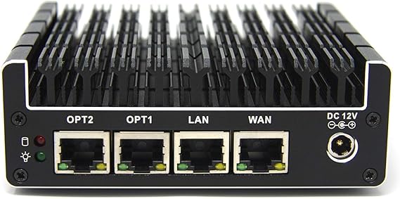 Protectli Vault FW4B - 4 Port, Firewall Micro Appliance/Mini PC - Intel Quad Core, AES-NI, 8GB RAM, 120GB mSATA SSD - Compatible with pfSense/OPNsense etc.
