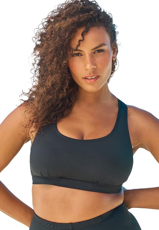 Scoop Neck Swim Bra | Women's Plus Size