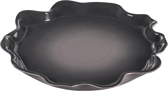 Le Creuset Stoneware Iris Collection Serving Platter, 14", Oyster