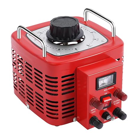 3000W 3KVA Voltage Transformer, Variable AC Voltage Regulator Metered Adjustable 0~130V, 30 Amp AC Variable Voltage, Auto Variable Voltage Transformer, for Home Industrial Office