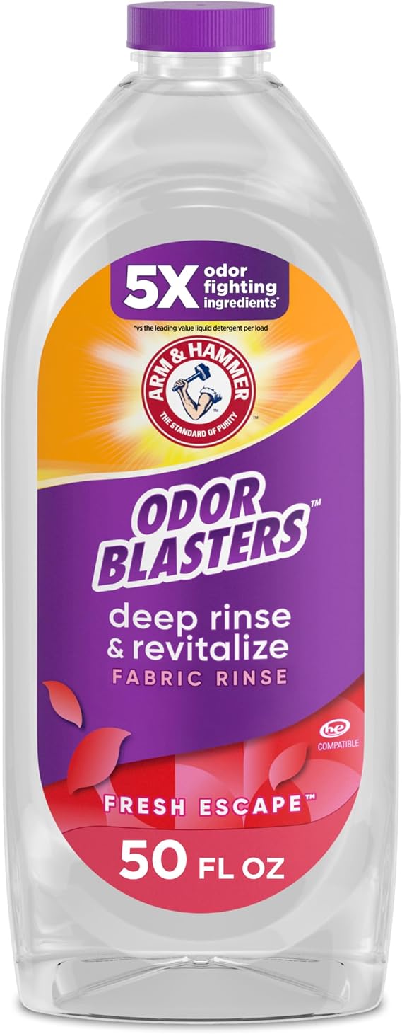 ARM & HAMMER Odor Blasters Fabric Rinse, Fresh Escape Scent, 50 Fl Oz