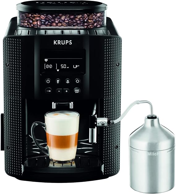 Krups Automatic Coffee Machine 1.8 l 15 bar, AutoCappuccino System, LC Display Black