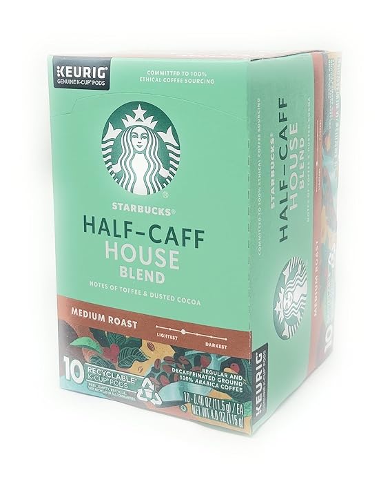 Starbucks Half Caff 10ct K-Cup