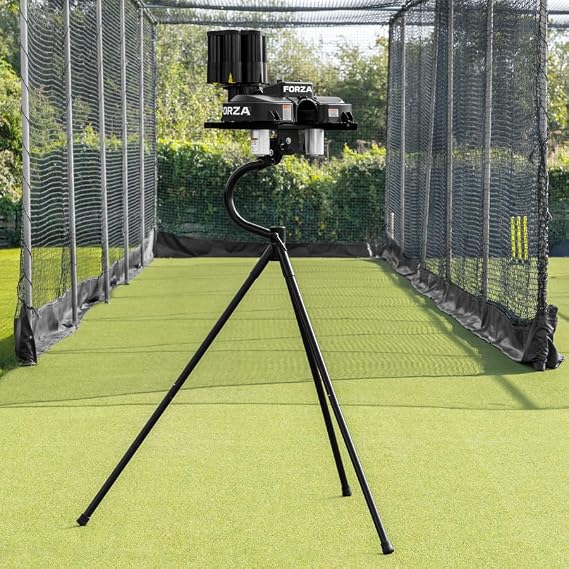 FORZA V90 Twin Wheel Cricket Bowling Machine | 90mph Speed, Dynamic Swing & Spin Optional Auto Feeder