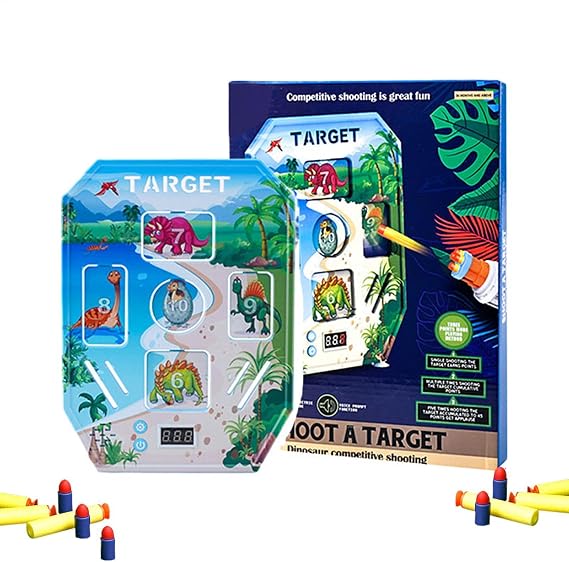 Target Game For Kids, Shooting Targets, Digital Foam Dart Practice Game, Indoor Outdoor Sound Toy, Electronic Target Set, Creative Gift, Skill Play, 11.42 Inches