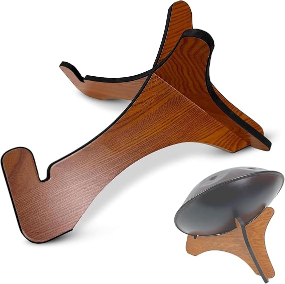 Steel Tongue and Handpan Storage, Compact Drum Display Rack, Portable Use with 3M EVE Impact Sponge, Shelf Accessories, Detachable Floor Bracket, for Handpans and Steel Tongue Drums