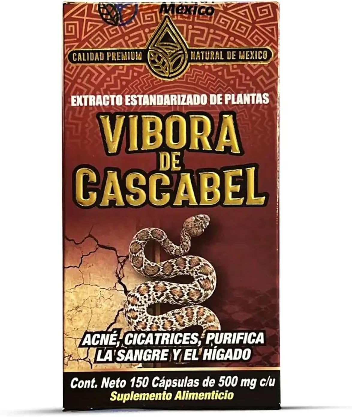 Suplemento Víbora de Cascabel 60 Caps. Premium