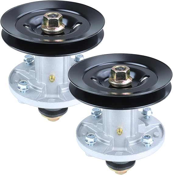 GELASKA 2Pack AM136733 Spindle with UC26511 Pulley for John Deere X300 Z225