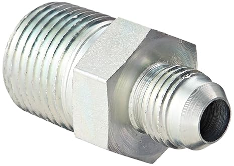 Eaton Weatherhead C5205X6X8 Carbon Steel SAE 37 Degree (JIC) Flare-Twin Fitting, Adapter, 1/2" NPT Male x 3/8" JIC Male (Pack of 10)