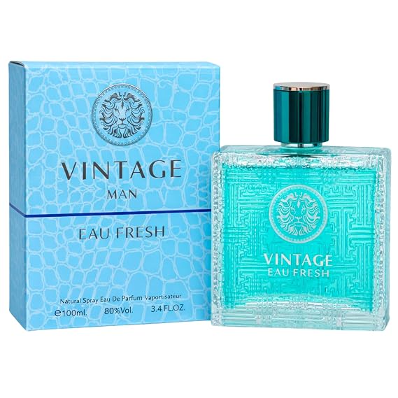 Sandora Fragrances Eau de Parfum for Men Lemon, Bergamot, Cedar & Amber Fresh, Aquatic, Elegant, Refined Scent, 3.4 fl oz / 100ml