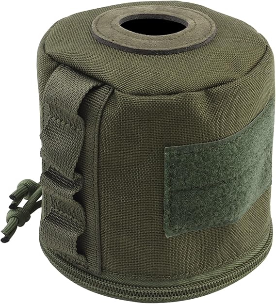 Tactical Roll Paper Storage Bag,Toilet Roll Paper Storage Holder with Molle Mounting Strap,Tissue Cover Organizer for Outdoor Camping,Hiking,Tactical Game-Green